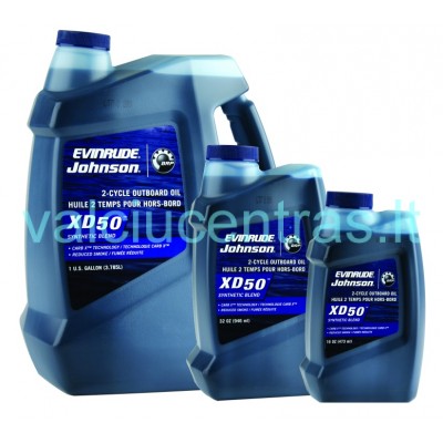 Alyva XPS MARINE XD50 Evinrude 2T varikliams 0.4L - 3.7L